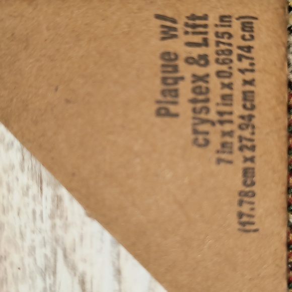 NWT, Floral Plaque w/Crystex & Lift - Picture 6 of 6